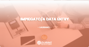 OFFERTA LAVORO - IMPIEGATO/A DATA ENTRY - LAURIANO (TO)