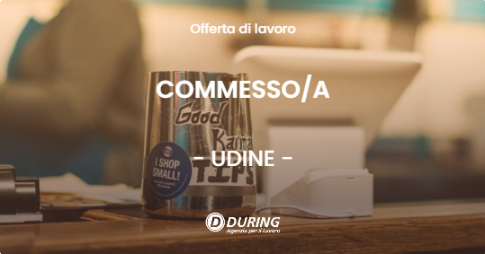 OFFERTA LAVORO - COMMESSO/A - UDINE (UD)