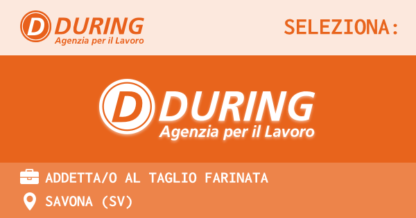 OFFERTA LAVORO - ADDETTAO AL TAGLIO FARINATA - SAVONA (SV)