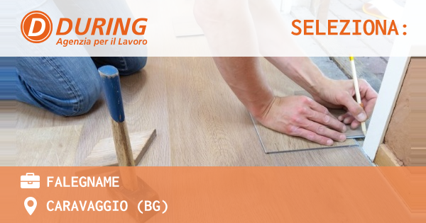 OFFERTA LAVORO - Falegname - CARAVAGGIO (BG)