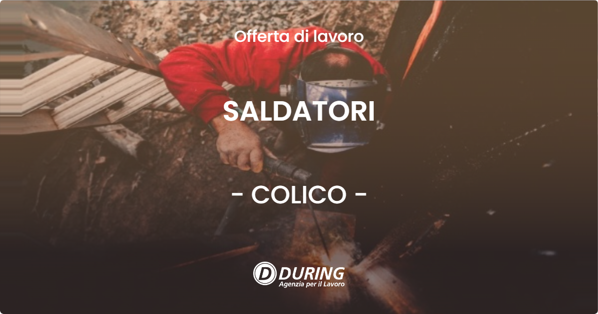 OFFERTA LAVORO - SALDATORI - COLICO
