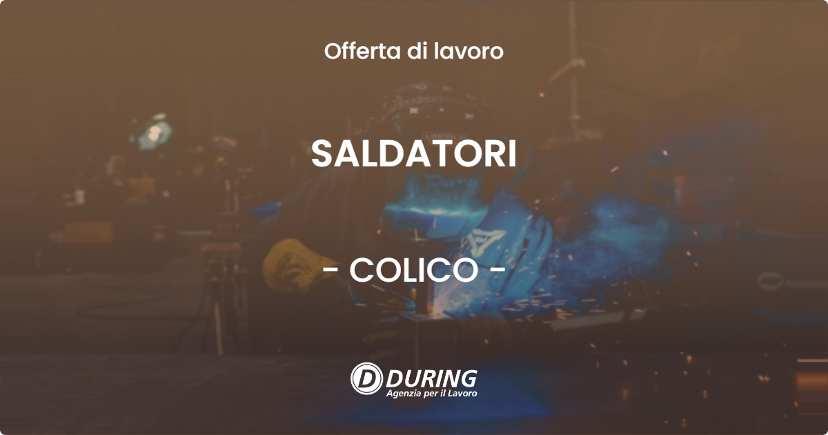 OFFERTA LAVORO - SALDATORI - COLICO