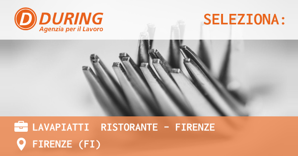 OFFERTA LAVORO - LAVAPIATTI  RISTORANTE - FIRENZE - FIRENZE (FI)