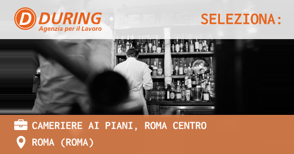 OFFERTA LAVORO - CAMERIERE AI PIANI, ROMA CENTRO - ROMA (Roma)