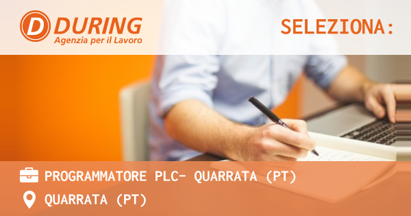 OFFERTA LAVORO - PROGRAMMATORE PLC- QUARRATA (PT) - QUARRATA (PT)