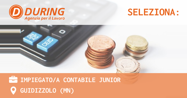 OFFERTA LAVORO - IMPIEGATOA CONTABILE JUNIOR - GUIDIZZOLO (MN)