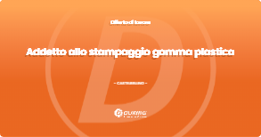 OFFERTA LAVORO - Addetto allo stampaggio gomma plastica - CASTELBELLINO (AN)