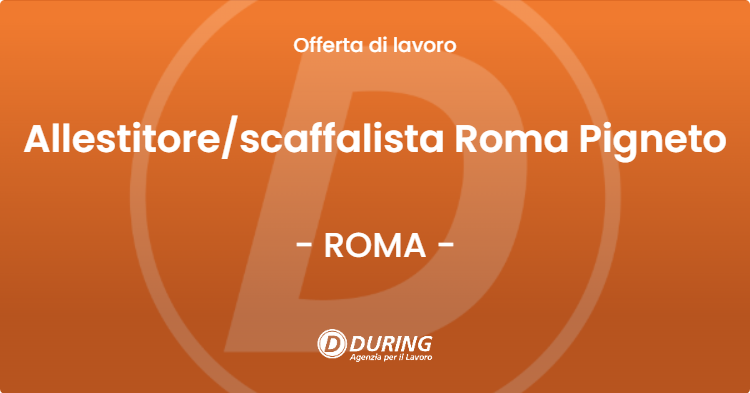OFFERTA LAVORO - Allestitorescaffalista Roma Pigneto - ROMA