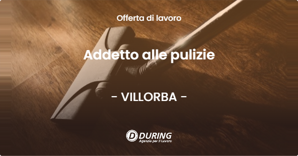 OFFERTA LAVORO - Addetto alle pulizie - VILLORBA