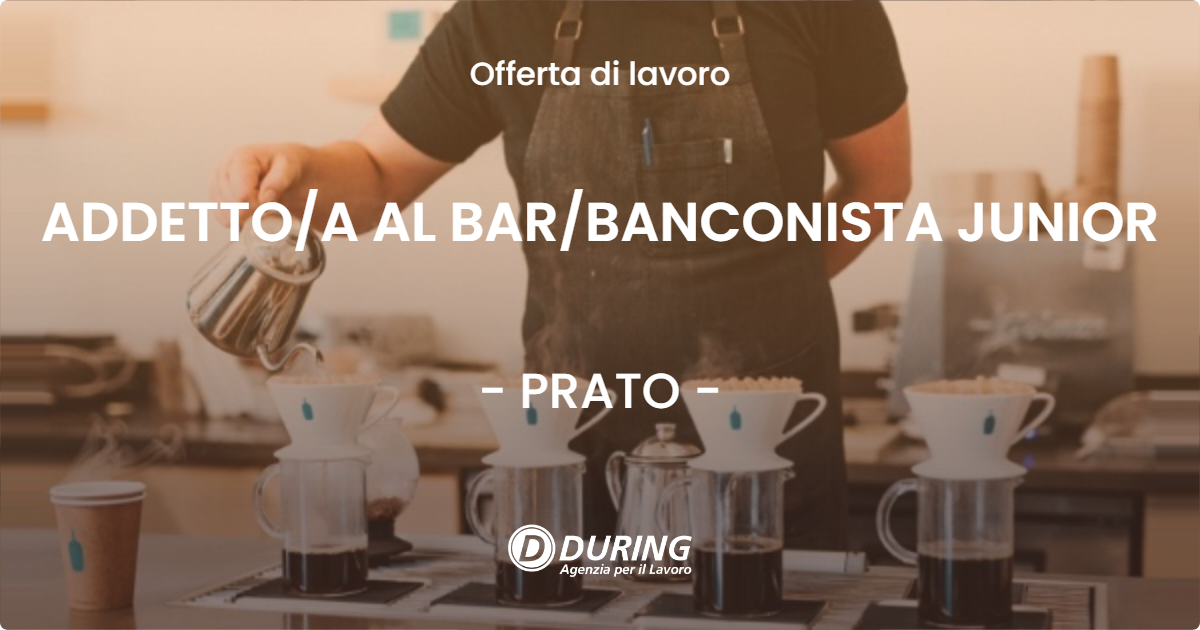 OFFERTA LAVORO - ADDETTOA AL BARBANCONISTA JUNIOR - PRATO