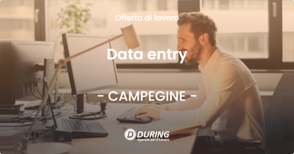 OFFERTA LAVORO - Data entry - CAMPEGINE (RE)