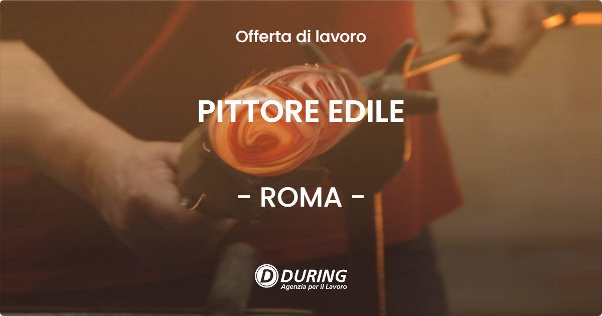 OFFERTA LAVORO - PITTORE EDILE - ROMA (Roma)