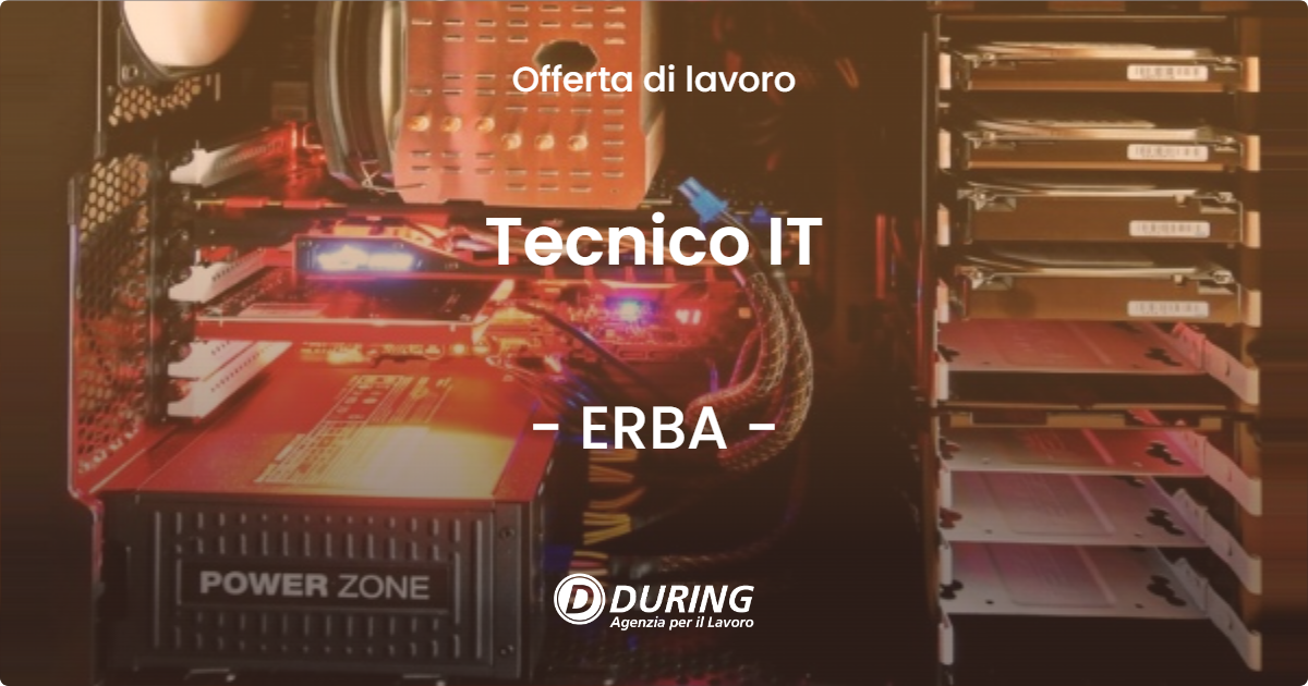 OFFERTA LAVORO - Tecnico IT - ERBA (CO)