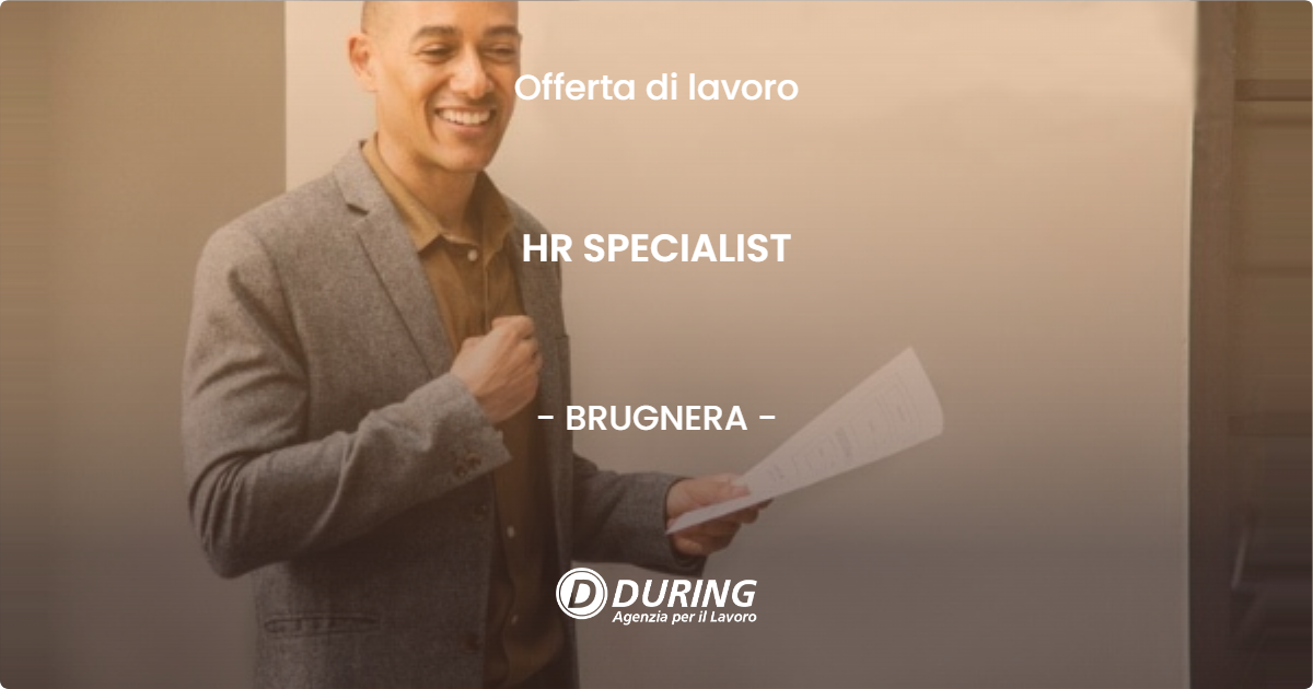 OFFERTA LAVORO - HR SPECIALIST - BRUGNERA (PN)