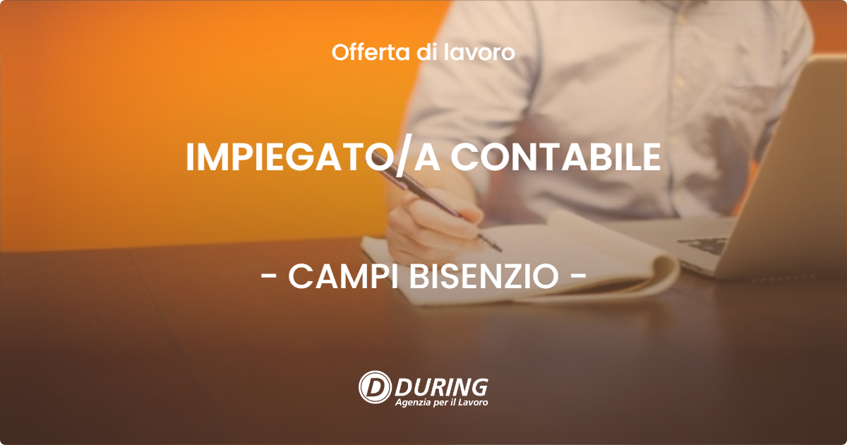 OFFERTA LAVORO - IMPIEGATOA CONTABILE - CAMPI BISENZIO