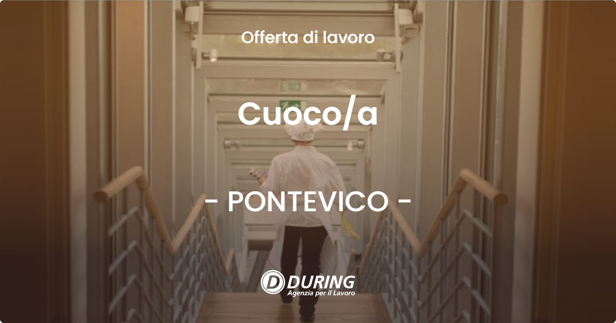 OFFERTA LAVORO - Cuocoa - PONTEVICO