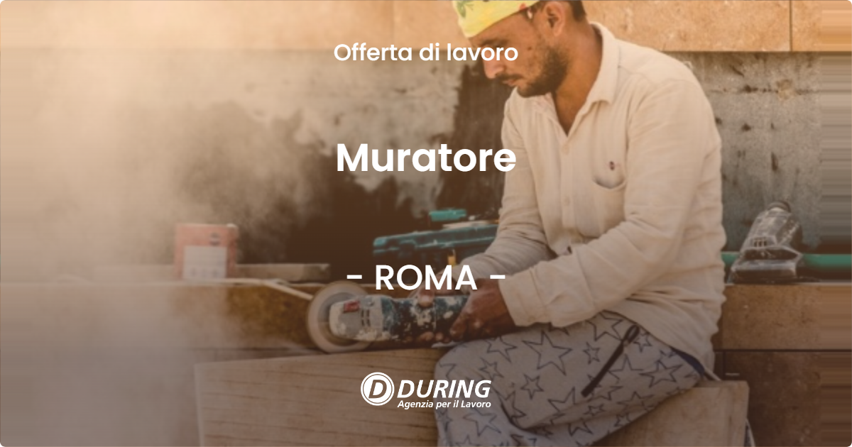 OFFERTA LAVORO - Muratore - ROMA