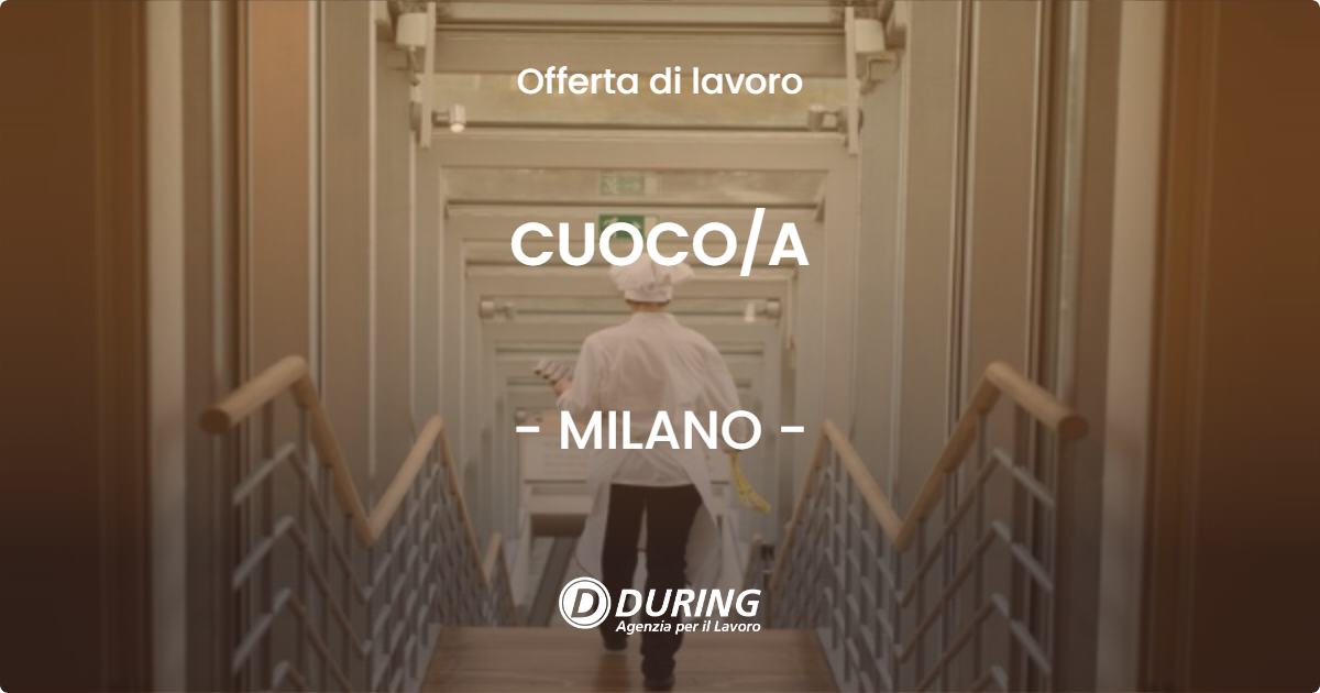 OFFERTA LAVORO - CUOCOA - MILANO