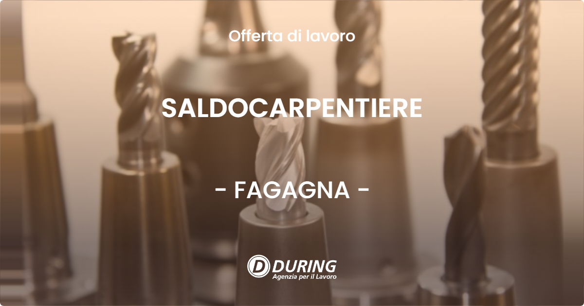 OFFERTA LAVORO - SALDOCARPENTIERE - FAGAGNA