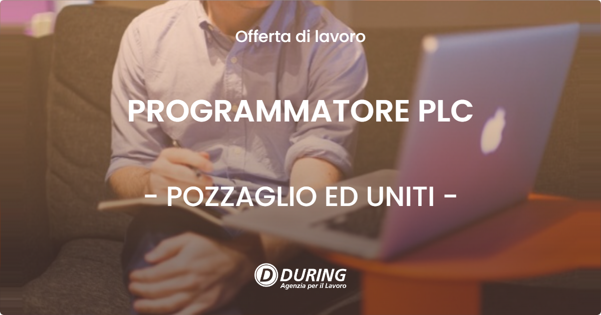 OFFERTA LAVORO - PROGRAMMATORE PLC - POZZAGLIO ED UNITI