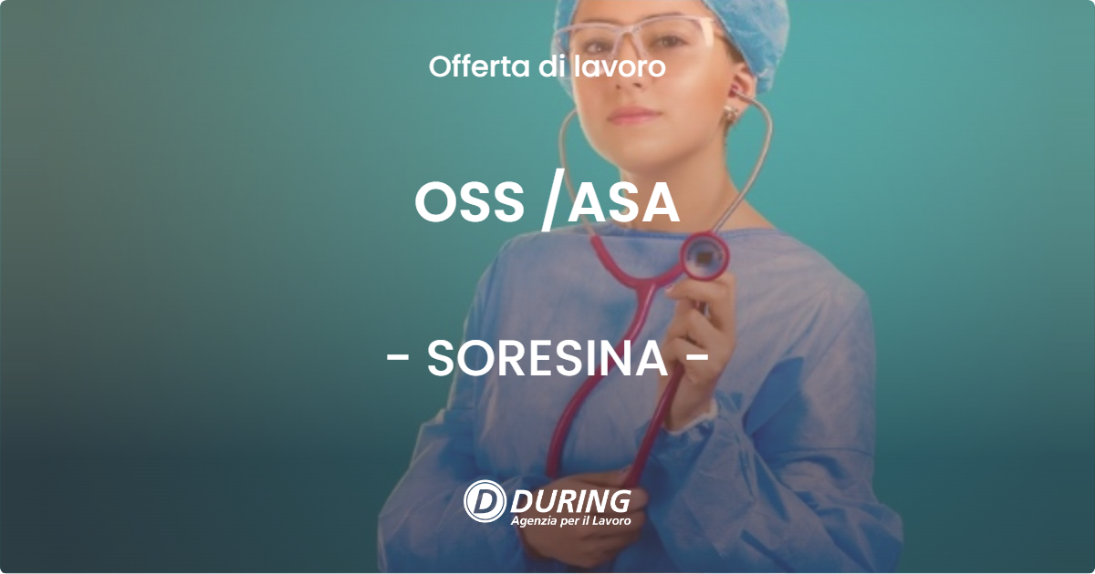 OFFERTA LAVORO - OSS ASA - SORESINA