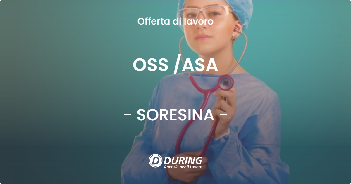 OFFERTA LAVORO - OSS ASA - SORESINA