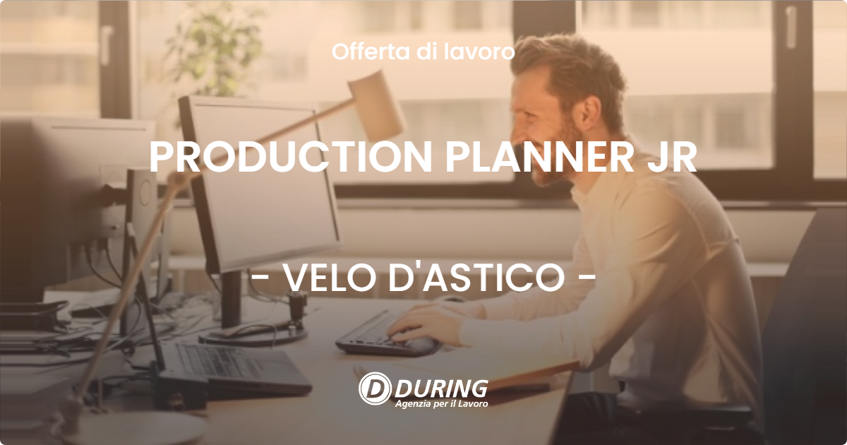 OFFERTA LAVORO - PRODUCTION PLANNER JR - VELO D'ASTICO