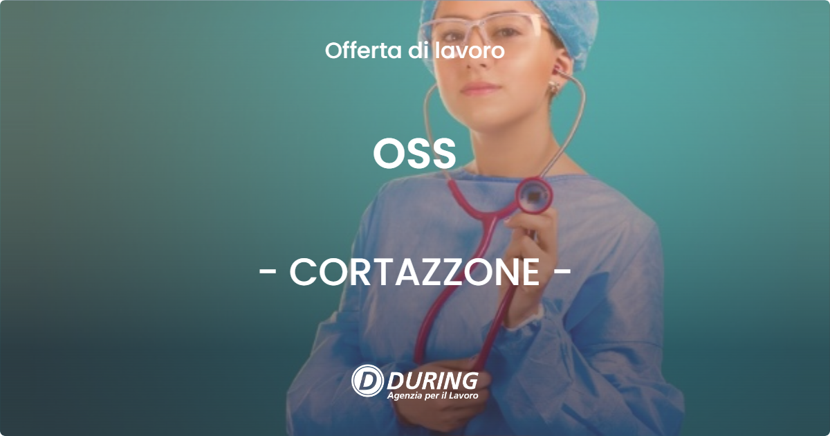 OFFERTA LAVORO - OSS - CORTAZZONE