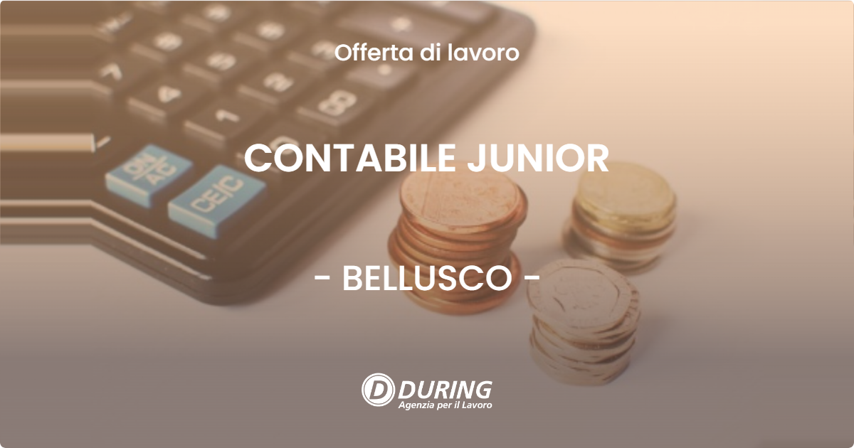 OFFERTA LAVORO - CONTABILE JUNIOR - BELLUSCO