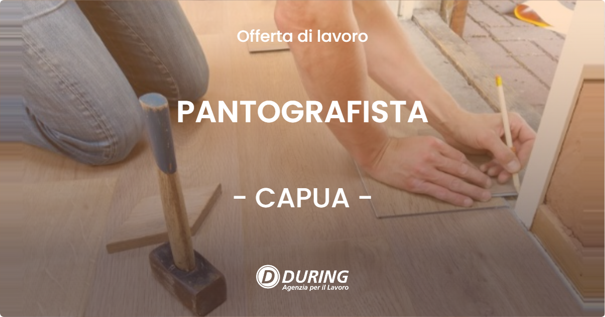 OFFERTA LAVORO - PANTOGRAFISTA - CAPUA