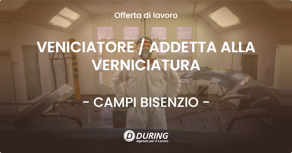 OFFERTA LAVORO - VENICIATORE / ADDETTA ALLA VERNICIATURA - CAMPI BISENZIO (FI)