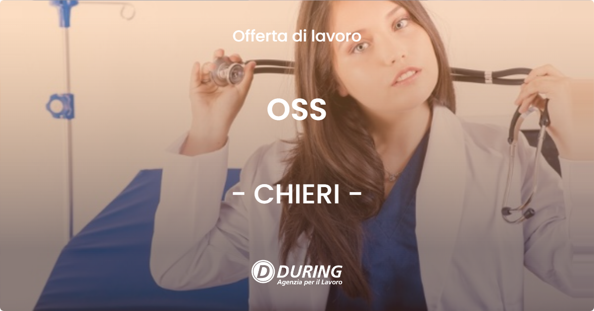 OFFERTA LAVORO - OSS - CHIERI (TO)
