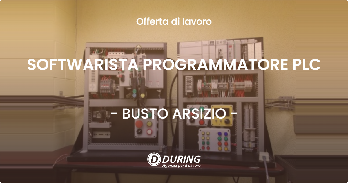 OFFERTA LAVORO - SOFTWARISTA PROGRAMMATORE PLC - BUSTO ARSIZIO (VA)
