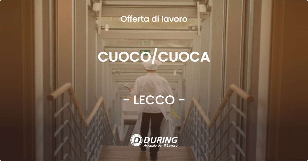 OFFERTA LAVORO - CUOCOCUOCA - LECCO