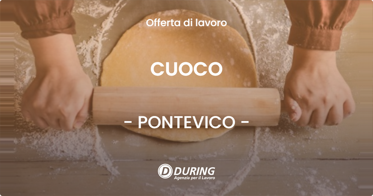 OFFERTA LAVORO - CUOCO - PONTEVICO
