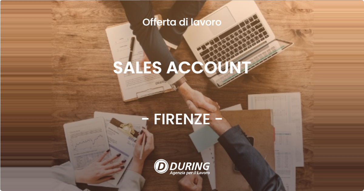 OFFERTA LAVORO - SALES ACCOUNT - FIRENZE