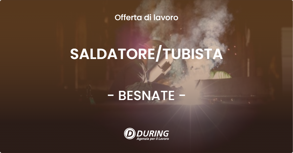 OFFERTA LAVORO - SALDATORETUBISTA - BESNATE