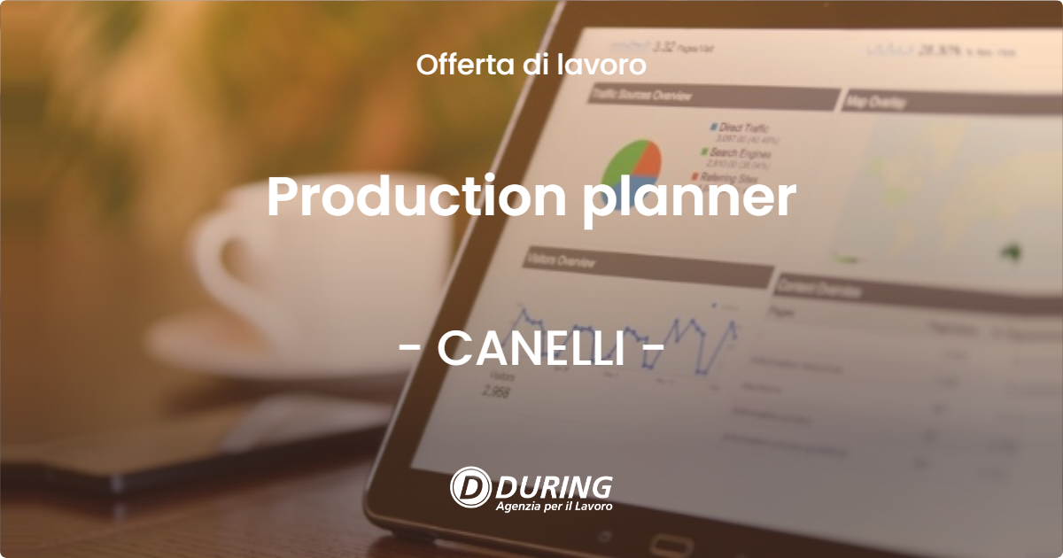 OFFERTA LAVORO - Production planner - CANELLI (AT)