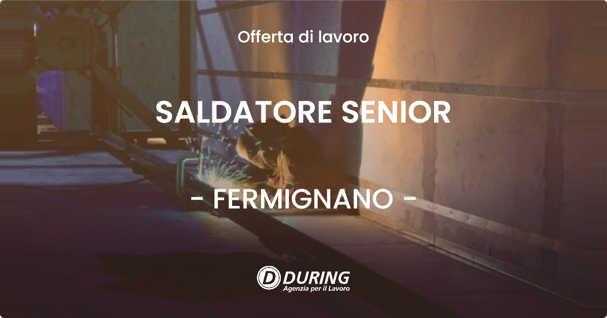 OFFERTA LAVORO - SALDATORE SENIOR - FERMIGNANO