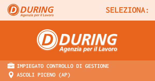 OFFERTA LAVORO - IMPIEGATO CONTROLLO DI GESTIONE - ASCOLI PICENO (AP)