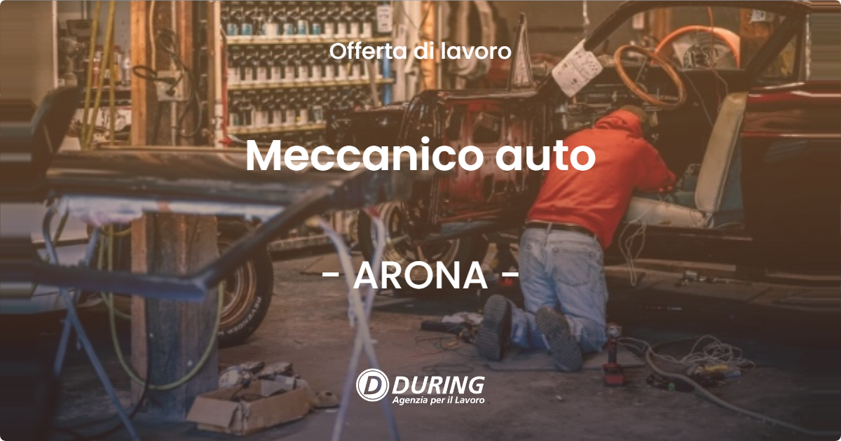 OFFERTA LAVORO - Meccanico auto - ARONA (NO)