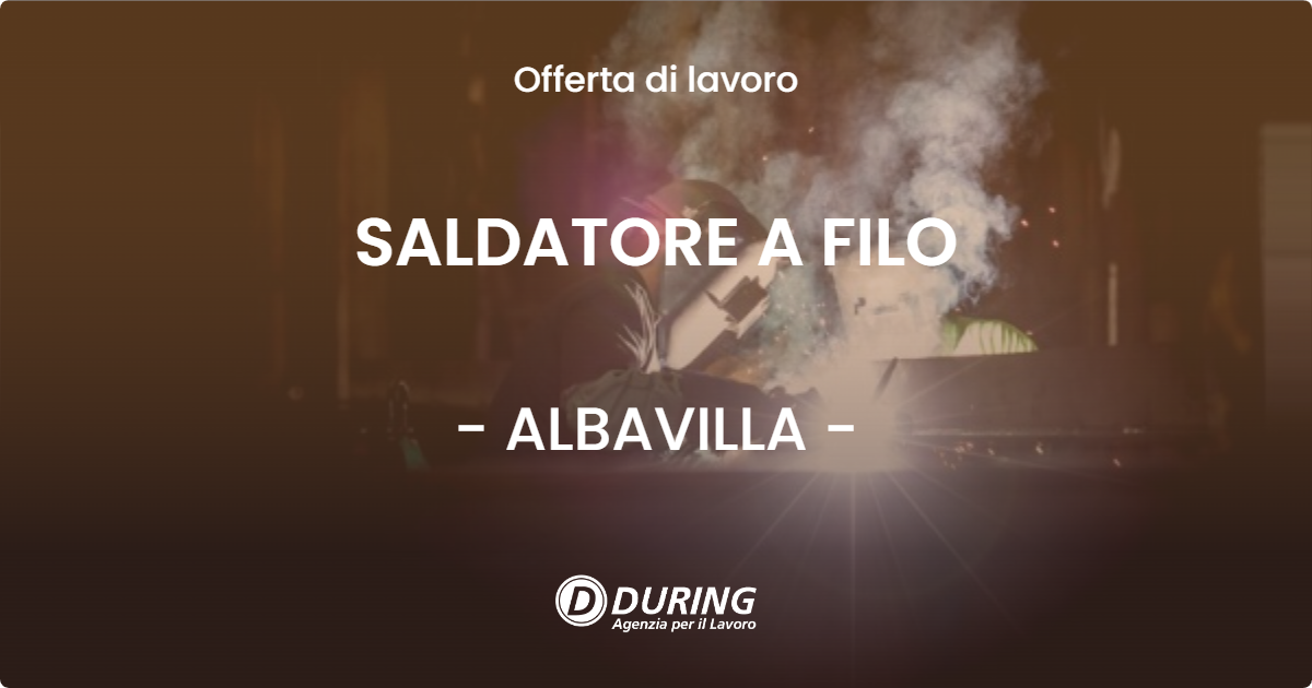 OFFERTA LAVORO - SALDATORE A FILO - ALBAVILLA