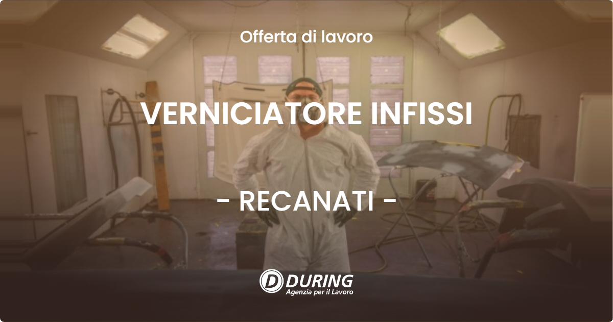 OFFERTA LAVORO - VERNICIATORE INFISSI - RECANATI