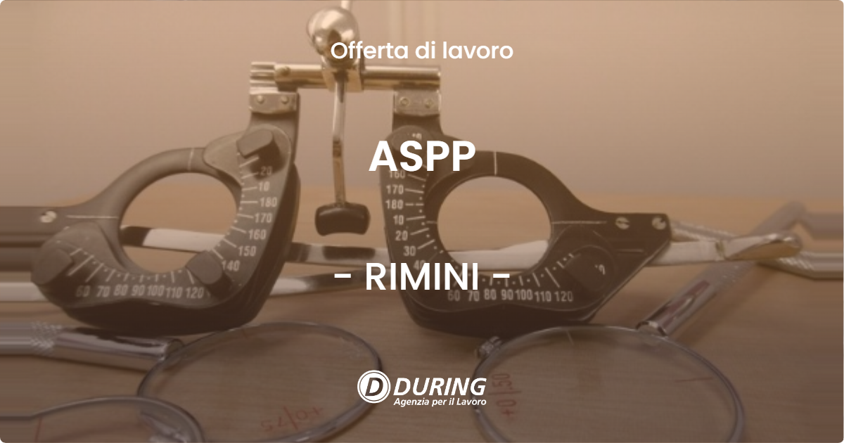 OFFERTA LAVORO - ASPP - RIMINI