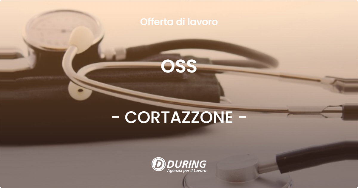 OFFERTA LAVORO - OSS - CORTAZZONE (AT)