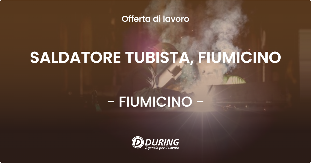 OFFERTA LAVORO - SALDATORE TUBISTA, FIUMICINO - FIUMICINO