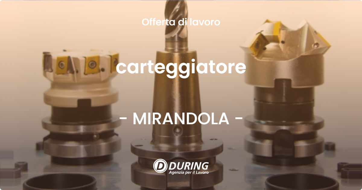 OFFERTA LAVORO - carteggiatore - MIRANDOLA (MO)