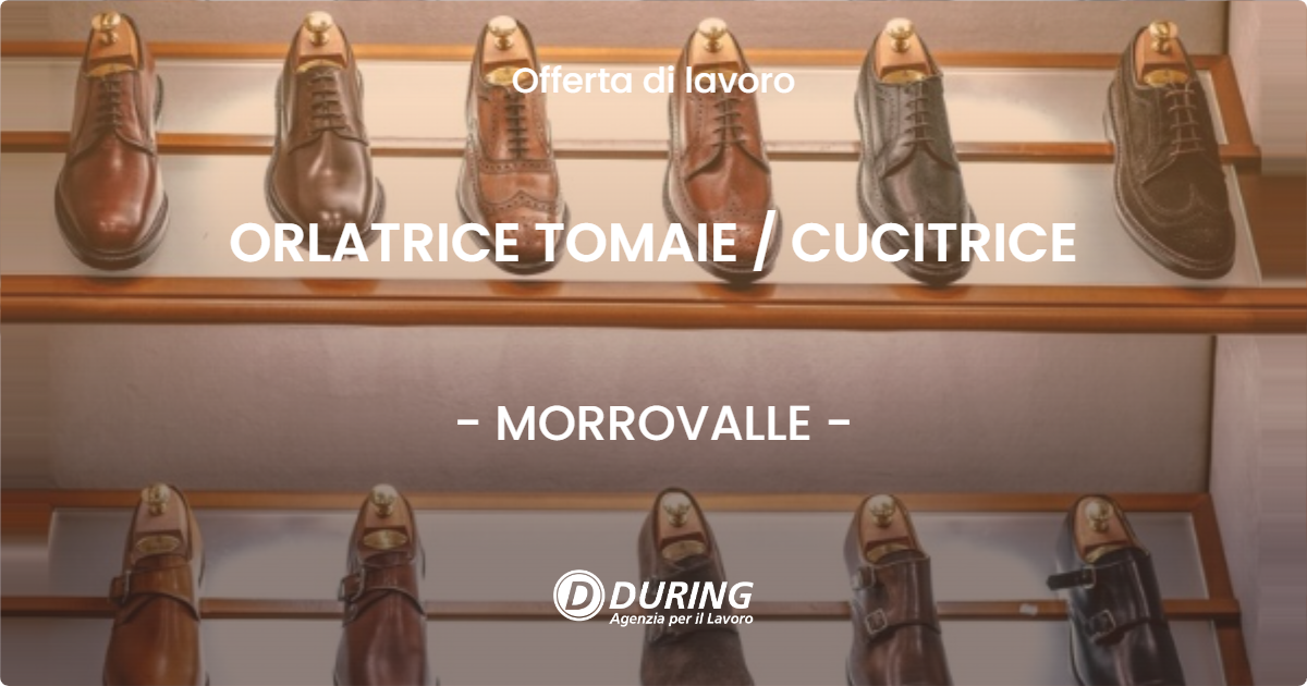 OFFERTA LAVORO - ORLATRICE TOMAIE / CUCITRICE - MORROVALLE (MC)