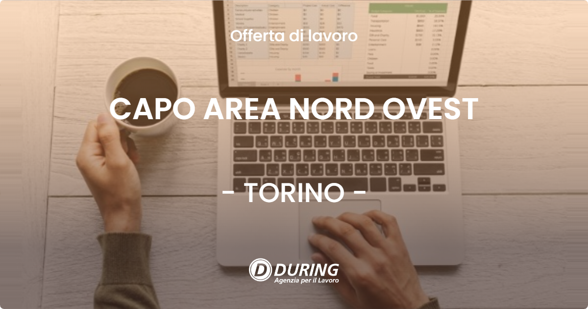 OFFERTA LAVORO - CAPO AREA NORD OVEST - TORINO (TO)