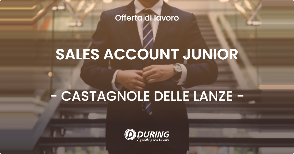 OFFERTA LAVORO - SALES ACCOUNT JUNIOR - CASTAGNOLE DELLE LANZE (AT)